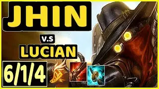 TEDDY (JHIN) vs LUCIAN - 6/1/4 KDA BOTTOM ADC CHALLENGER GAMEPLAY - KR