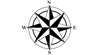 how to draw compass in ms paint | A compass drawing |easy compass drawing  #purangondaliya #compass