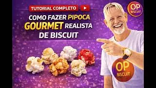 Como fazer Pipoca realista de biscuit