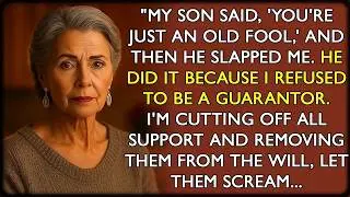 My Son Said, 'You're Just an Old Fool,' and Then He Slapped Me &ndash; I'm Cutting Off