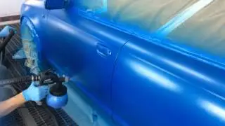 Earlex&reg; und drivindu&reg; Blau Metallic Audi A6