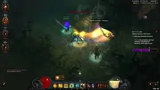 Diablo III: GR132 in 4 people [Monk support view] [season 16]
