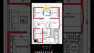 30&times;40  small house plan/ 2D house design 👌 