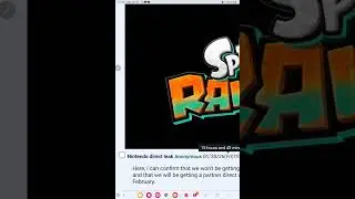 Nintendo direct leak and splatoon raiders leak 