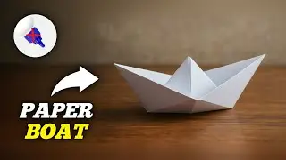 Как сделать БУМАЖНЫЙ КОРАБЛЬ. Без использования клея и скотча. ИДЕИ ДЛЯ ПОДЕЛОК 💡.