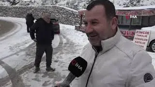 İnegöllüler dikkat! O yol yoğun kar nedeniyle kapandı