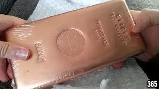 I bought a HUGE copper bar as an investment!