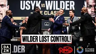 HE CROSSED THE LINE! Deontay Wilder SLAPPED Oleksandr Usyk in Recent PRESS CONFERENCE!