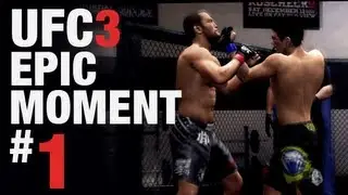 UFC Undisputed 3 Epic Moment # 1 | Strategic Push? MMAGAME UFC3