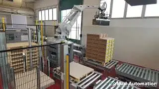 MAD AUTOMATION Easywrap + palletizer station