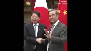 China's top diplomat Wang Yi welcomes Japan FM Hayashi in Beijing