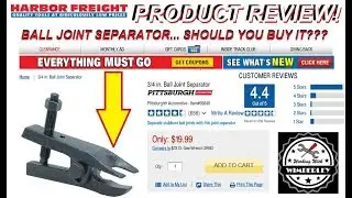 How to Remove a Ball Joint Safely - Harbor Freight Ball Joint Separator Tool Review Item # 99849
