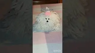 cute craft with yarn | easy yarn dog #cute #dog #craft #yarn #shorts #youtubeshorts #handmade #art