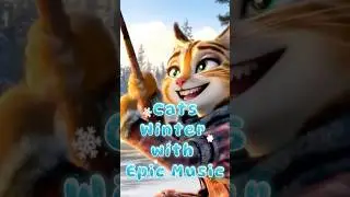 Cats Winter Epic Music 4  #cat #catlover #musicvideo #catcomedystudio