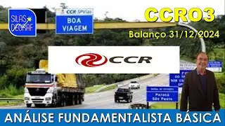 CCRO3 - CCR S/A. AN&Aacute;LISE FUNDAMENTALISTA B&Aacute;SICA. PROF. SILAS DEGRAF