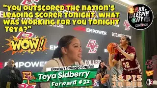 Boston College's Teya Sidberry after her big night against Florida State. 28 Points 10 Rebounds!