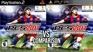 PES 2011 PS2 против PSP