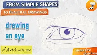 Draw an Eye Easily | Basic Shapes Breakdown for Beginners