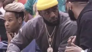 Drake sat courtside with LeBron James to watch bronny and sierra canyon