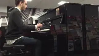 Playing the Yamaha B2 piano at Piano Heritage Inc