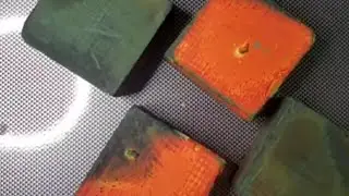 Green dyed blocks #relax #chalkasmr #oddlysatisfying 