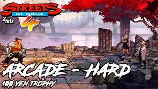 100 Yen Trophy (Arcade Hard Difficulty) || STREETS OF RAGE 4 (FULL GAME)