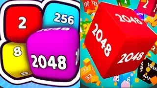 Merge Cube 3D 2048 VS 2048 World 3D Cubes   All Level Gameplay Android iSO