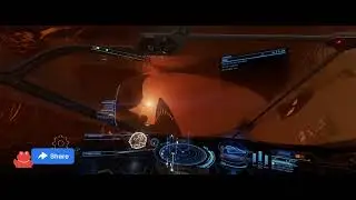 Elite Dangerous - 13M Titan bombing run using EnAX missile on Python MK2