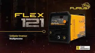 Conoce el Soldador inversor Multiproceso para AutoProtegido FLEX 121 de FURIUS - Ref: FW121