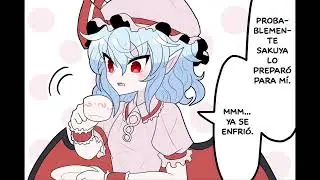 Flandre y Remilia - T&eacute; negro     #anime #touhou #touhouproject #manga #espa&ntilde;ol #memes #vtuber