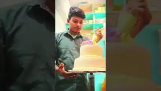Two step Cake design #shortvideo #cake #dollcakedesign #dollcake #shortsfeed #youtubeshorts #food