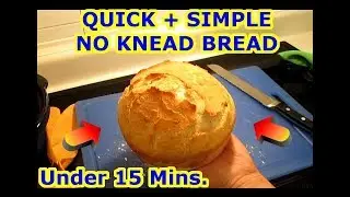 Artisan or Sourdough Bread Recipe - Under 10 Minute Prep Time - Bake 40-45