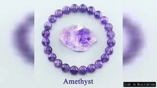 Amethust Bracelet Made of Real Natural Stone Beads Body-Purifying Geniune Amethyst Natural Crystal B