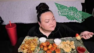 WingStop Mukbang Eating Show 2021 | AngelaEats