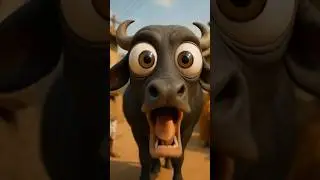 Pani Lao Re🐃#funny#cow #youtubeshorts #t..@Pyari_Stories