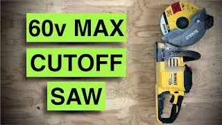 Slices thru metal! Dewalt 60v max 9'' cordless Cut-off Saw review, DCS690B