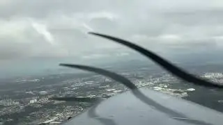 Aproxima&ccedil;&atilde;o e pouso pista 20 em Vit&oacute;ria SBVT Jetprop
