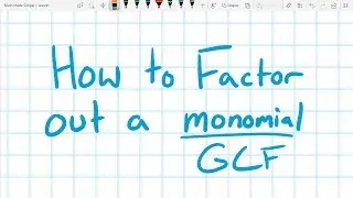 Factor out a monomial from a polynomial