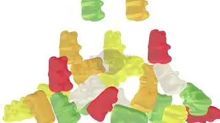 Gummy Bears 3D Animation - Stock Video