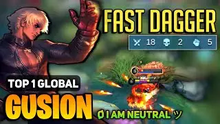 NO.1 GUSION FAST HAND Combo [ Top 1 Global Gusion Best Build ] By &oslash; I AM Neutral ツ - MLBB