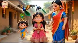 Radhika Gori Se | Cute Krishna & Radha Kids Rhyme