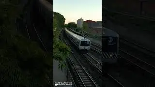 MTA Metro-North Railroad M3As at Sunset (Yonkers, NY - Ludlow)