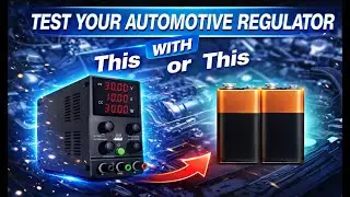 Bench Test Voltage Regulator with Power Supply or Two 9v Batteries