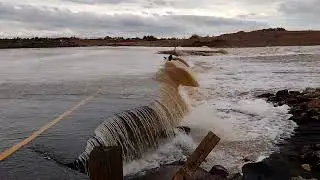Salt River at Gilbert Rd Flooding 2023 Update 3/23