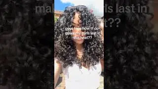 the sun is BURNING my scalp 😩  by gellibby #curlyhead #hairtok #curlyhair