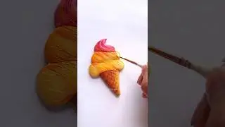 Ice Cream Fridge Magnet Using Clay 😱 🍦 #shorts