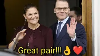 Princess Victoria&nbsp;of&nbsp;Sweden&nbsp;and Prince Daniel stormed a burgundy ensemble maritime fortress😱🌹