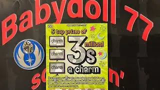🤩 Saturday $30 🤞🏾 3s a charm Lottery Scratch Off Ticket 🎉 I&rsquo;m Live At 6pm BINGO NIGHT 🥳 #lottery