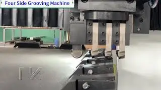 Four side grooving machine is used for stainless steel door grooving.