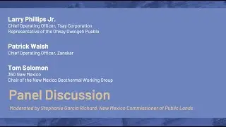 Panel Discussion: Larry Phillips Jr., Patrick Walsh, Tom Solomon